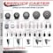 Service Caster 3'' Gray Poly Swivel 1-5/8'' Expanding Stem Caster with Brake SCC-EX20S314-PPUB-PLB-158 - alternate 4